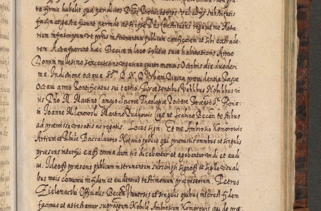 Zdjęcie nr 970 dla obiektu archiwalnego: Acta actorum, causarum spiritualium, civilium, criminalium, obligationum, quietationum, inscpritionum, cessionum, decimarum, testamentorum R. D. Martini Szyszkowski, episcopi Cracoviensis, ducis Severiensis in annis 1624 - 1626. Tomus tertius.
