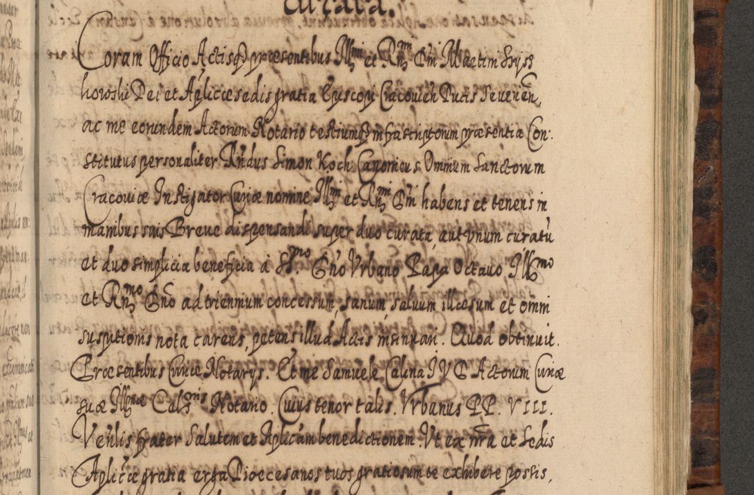 Zdjęcie nr 962 dla obiektu archiwalnego: Acta actorum, causarum spiritualium, civilium, criminalium, obligationum, quietationum, inscpritionum, cessionum, decimarum, testamentorum R. D. Martini Szyszkowski, episcopi Cracoviensis, ducis Severiensis in annis 1624 - 1626. Tomus tertius.
