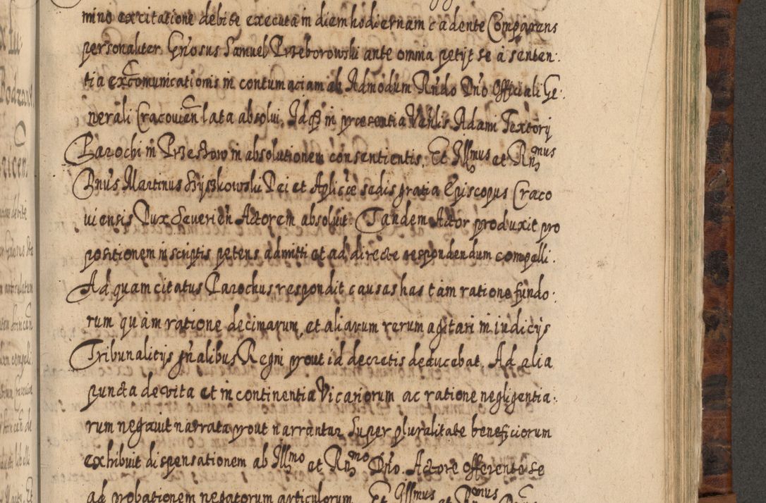 Zdjęcie nr 960 dla obiektu archiwalnego: Acta actorum, causarum spiritualium, civilium, criminalium, obligationum, quietationum, inscpritionum, cessionum, decimarum, testamentorum R. D. Martini Szyszkowski, episcopi Cracoviensis, ducis Severiensis in annis 1624 - 1626. Tomus tertius.