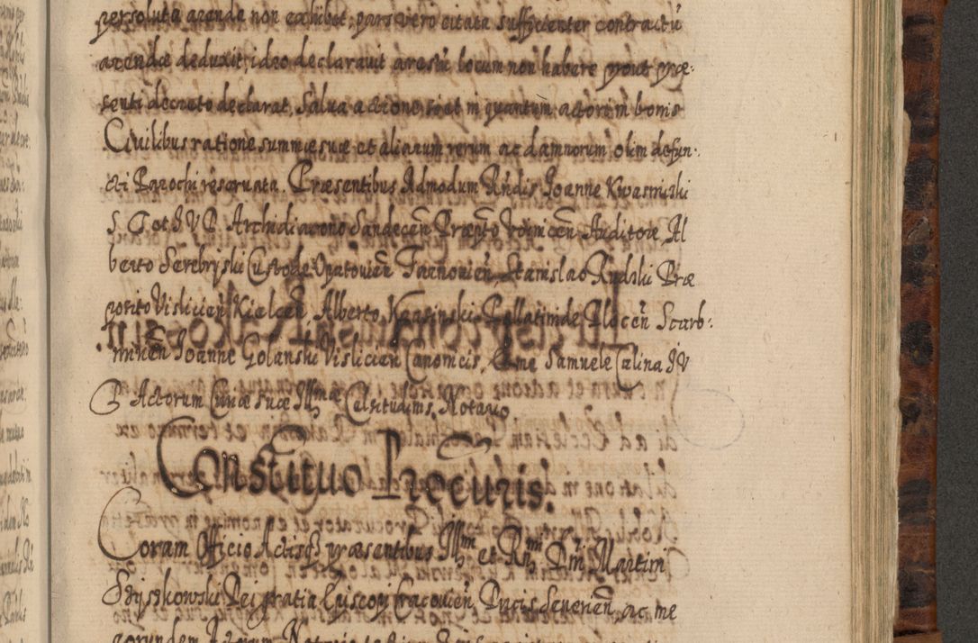 Zdjęcie nr 952 dla obiektu archiwalnego: Acta actorum, causarum spiritualium, civilium, criminalium, obligationum, quietationum, inscpritionum, cessionum, decimarum, testamentorum R. D. Martini Szyszkowski, episcopi Cracoviensis, ducis Severiensis in annis 1624 - 1626. Tomus tertius.