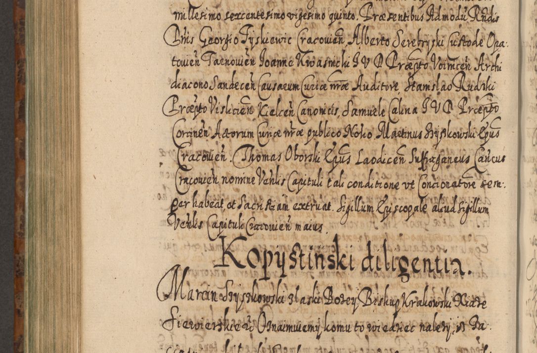 Zdjęcie nr 949 dla obiektu archiwalnego: Acta actorum, causarum spiritualium, civilium, criminalium, obligationum, quietationum, inscpritionum, cessionum, decimarum, testamentorum R. D. Martini Szyszkowski, episcopi Cracoviensis, ducis Severiensis in annis 1624 - 1626. Tomus tertius.