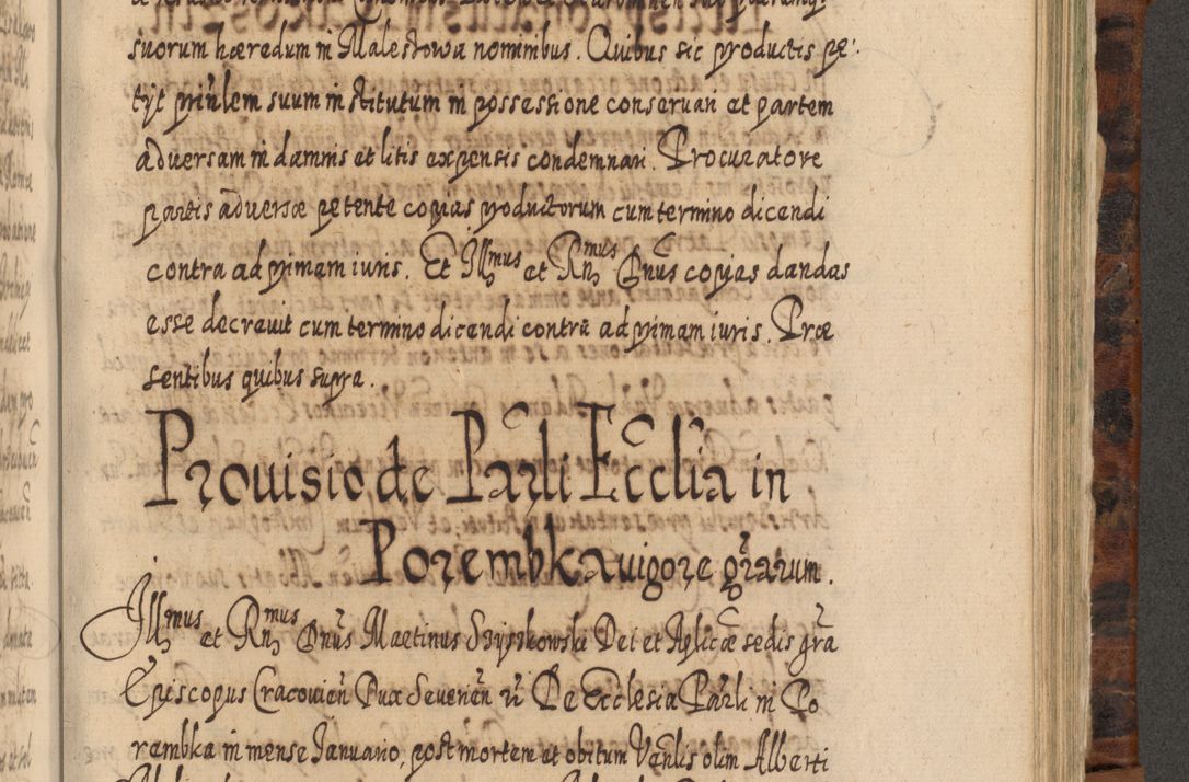 Zdjęcie nr 956 dla obiektu archiwalnego: Acta actorum, causarum spiritualium, civilium, criminalium, obligationum, quietationum, inscpritionum, cessionum, decimarum, testamentorum R. D. Martini Szyszkowski, episcopi Cracoviensis, ducis Severiensis in annis 1624 - 1626. Tomus tertius.