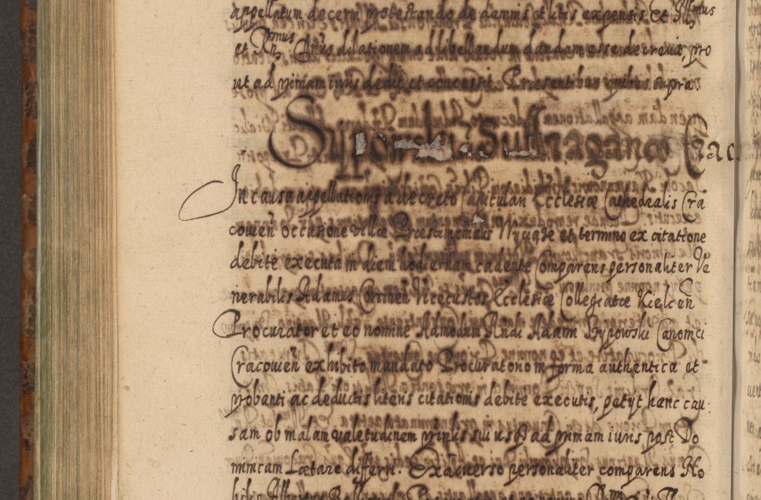 Zdjęcie nr 931 dla obiektu archiwalnego: Acta actorum, causarum spiritualium, civilium, criminalium, obligationum, quietationum, inscpritionum, cessionum, decimarum, testamentorum R. D. Martini Szyszkowski, episcopi Cracoviensis, ducis Severiensis in annis 1624 - 1626. Tomus tertius.