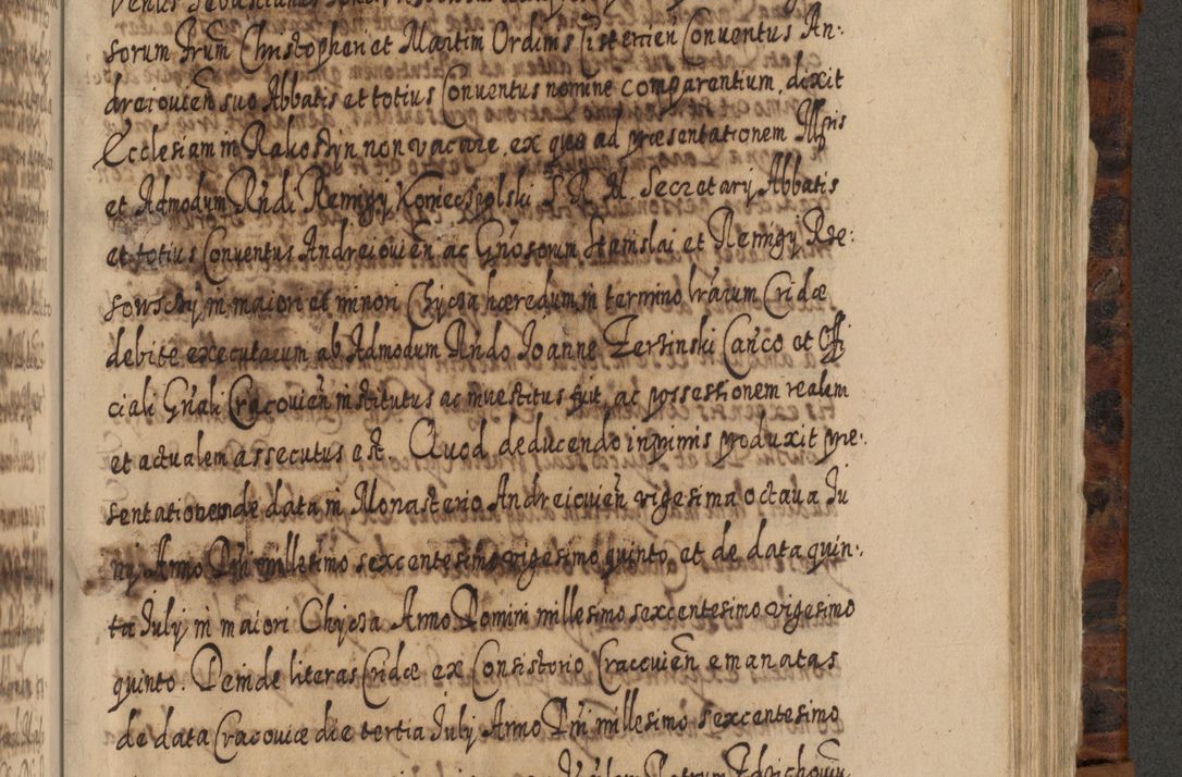 Zdjęcie nr 926 dla obiektu archiwalnego: Acta actorum, causarum spiritualium, civilium, criminalium, obligationum, quietationum, inscpritionum, cessionum, decimarum, testamentorum R. D. Martini Szyszkowski, episcopi Cracoviensis, ducis Severiensis in annis 1624 - 1626. Tomus tertius.