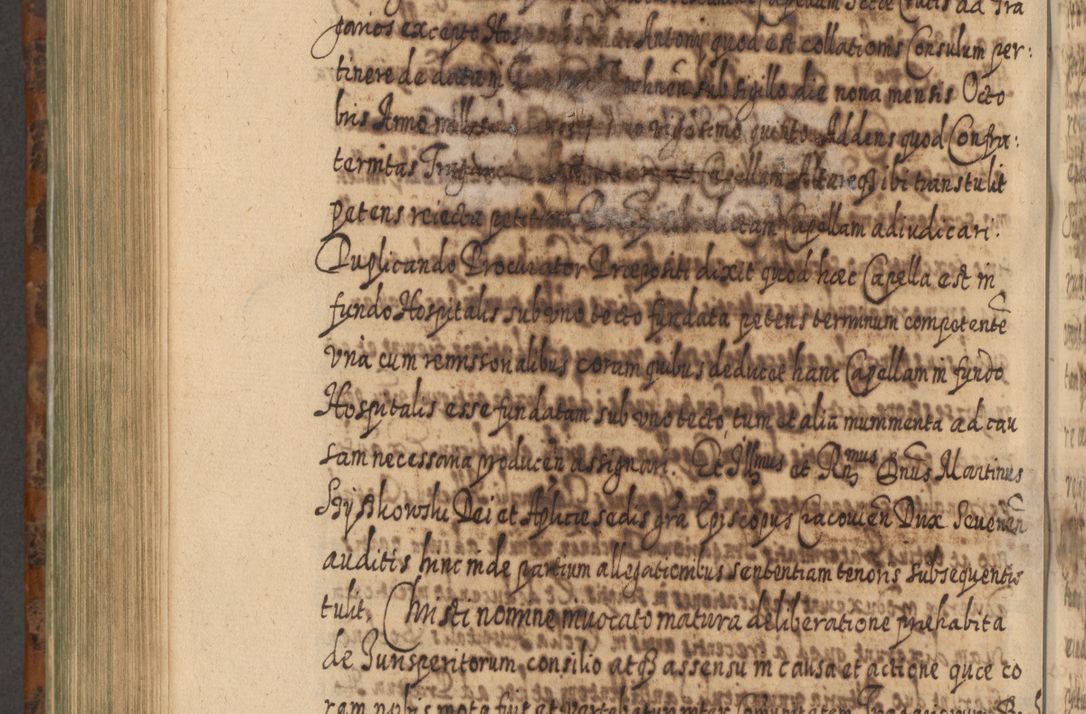 Zdjęcie nr 923 dla obiektu archiwalnego: Acta actorum, causarum spiritualium, civilium, criminalium, obligationum, quietationum, inscpritionum, cessionum, decimarum, testamentorum R. D. Martini Szyszkowski, episcopi Cracoviensis, ducis Severiensis in annis 1624 - 1626. Tomus tertius.