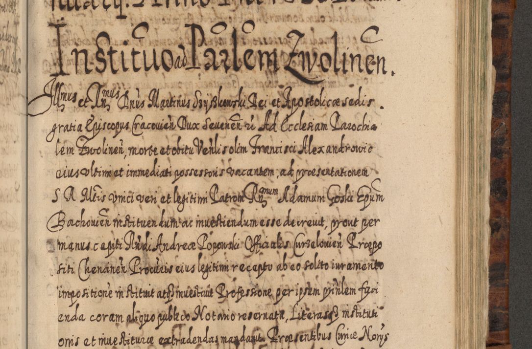 Zdjęcie nr 918 dla obiektu archiwalnego: Acta actorum, causarum spiritualium, civilium, criminalium, obligationum, quietationum, inscpritionum, cessionum, decimarum, testamentorum R. D. Martini Szyszkowski, episcopi Cracoviensis, ducis Severiensis in annis 1624 - 1626. Tomus tertius.