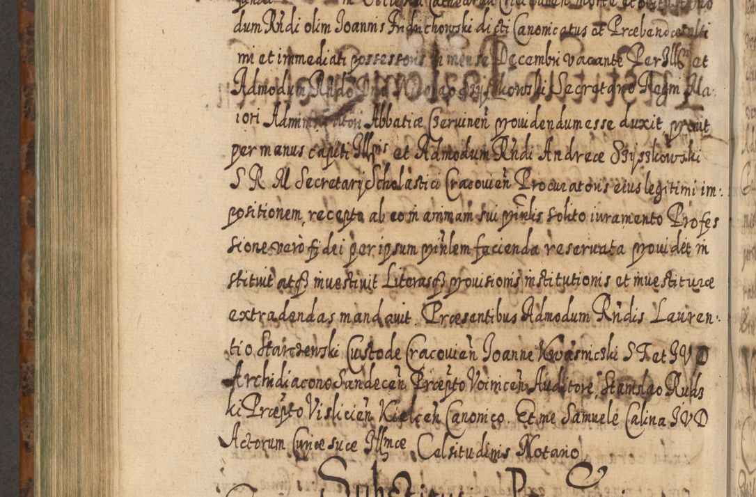 Zdjęcie nr 919 dla obiektu archiwalnego: Acta actorum, causarum spiritualium, civilium, criminalium, obligationum, quietationum, inscpritionum, cessionum, decimarum, testamentorum R. D. Martini Szyszkowski, episcopi Cracoviensis, ducis Severiensis in annis 1624 - 1626. Tomus tertius.