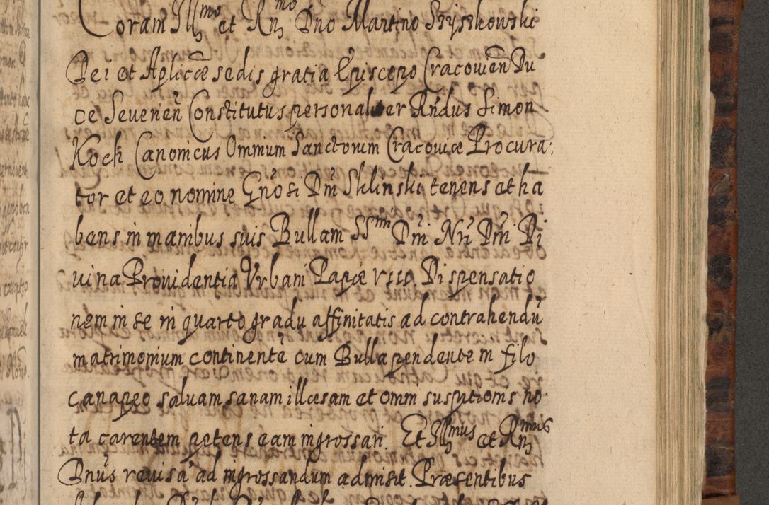 Zdjęcie nr 912 dla obiektu archiwalnego: Acta actorum, causarum spiritualium, civilium, criminalium, obligationum, quietationum, inscpritionum, cessionum, decimarum, testamentorum R. D. Martini Szyszkowski, episcopi Cracoviensis, ducis Severiensis in annis 1624 - 1626. Tomus tertius.