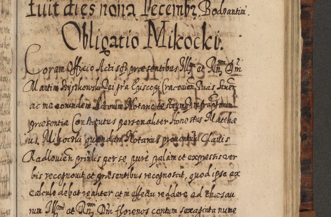 Zdjęcie nr 906 dla obiektu archiwalnego: Acta actorum, causarum spiritualium, civilium, criminalium, obligationum, quietationum, inscpritionum, cessionum, decimarum, testamentorum R. D. Martini Szyszkowski, episcopi Cracoviensis, ducis Severiensis in annis 1624 - 1626. Tomus tertius.