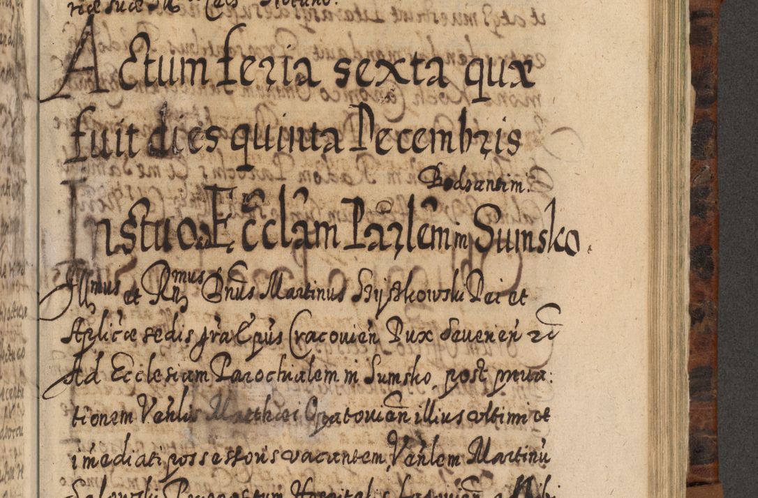 Zdjęcie nr 902 dla obiektu archiwalnego: Acta actorum, causarum spiritualium, civilium, criminalium, obligationum, quietationum, inscpritionum, cessionum, decimarum, testamentorum R. D. Martini Szyszkowski, episcopi Cracoviensis, ducis Severiensis in annis 1624 - 1626. Tomus tertius.