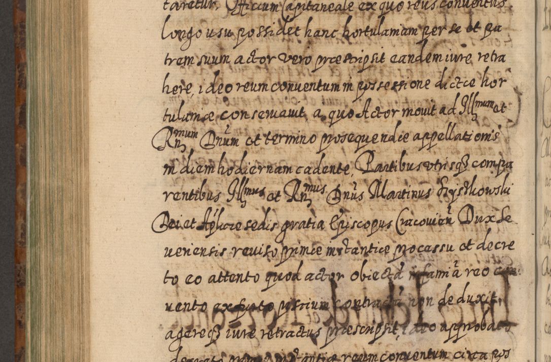 Zdjęcie nr 905 dla obiektu archiwalnego: Acta actorum, causarum spiritualium, civilium, criminalium, obligationum, quietationum, inscpritionum, cessionum, decimarum, testamentorum R. D. Martini Szyszkowski, episcopi Cracoviensis, ducis Severiensis in annis 1624 - 1626. Tomus tertius.