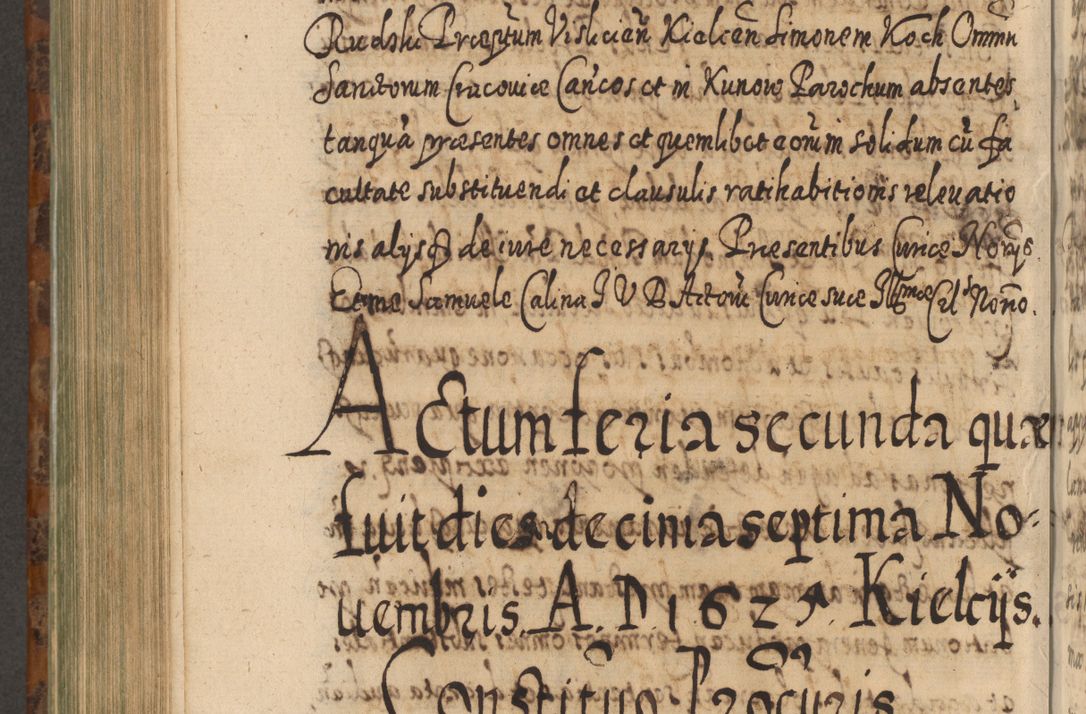 Zdjęcie nr 897 dla obiektu archiwalnego: Acta actorum, causarum spiritualium, civilium, criminalium, obligationum, quietationum, inscpritionum, cessionum, decimarum, testamentorum R. D. Martini Szyszkowski, episcopi Cracoviensis, ducis Severiensis in annis 1624 - 1626. Tomus tertius.