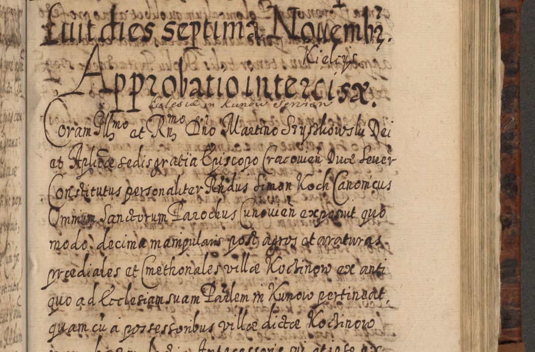 Zdjęcie nr 876 dla obiektu archiwalnego: Acta actorum, causarum spiritualium, civilium, criminalium, obligationum, quietationum, inscpritionum, cessionum, decimarum, testamentorum R. D. Martini Szyszkowski, episcopi Cracoviensis, ducis Severiensis in annis 1624 - 1626. Tomus tertius.