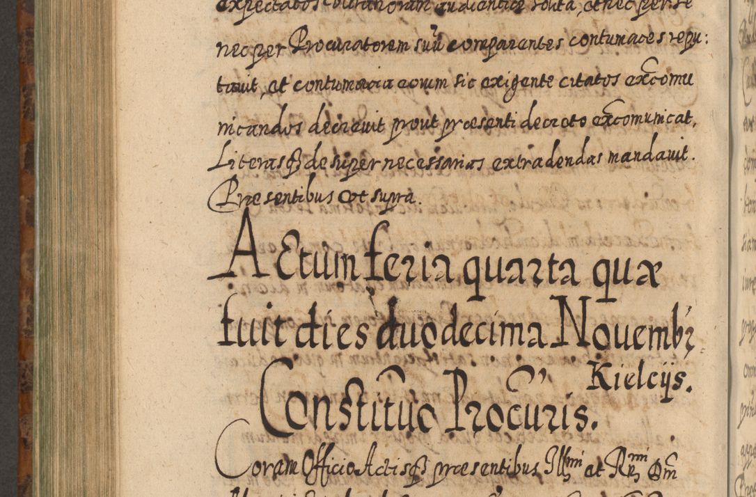 Zdjęcie nr 889 dla obiektu archiwalnego: Acta actorum, causarum spiritualium, civilium, criminalium, obligationum, quietationum, inscpritionum, cessionum, decimarum, testamentorum R. D. Martini Szyszkowski, episcopi Cracoviensis, ducis Severiensis in annis 1624 - 1626. Tomus tertius.