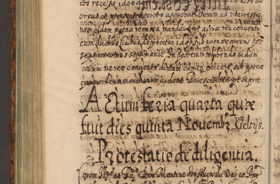 Zdjęcie nr 873 dla obiektu archiwalnego: Acta actorum, causarum spiritualium, civilium, criminalium, obligationum, quietationum, inscpritionum, cessionum, decimarum, testamentorum R. D. Martini Szyszkowski, episcopi Cracoviensis, ducis Severiensis in annis 1624 - 1626. Tomus tertius.