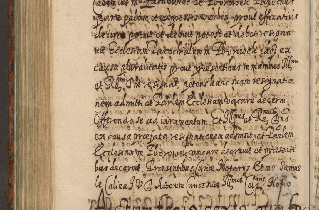 Zdjęcie nr 869 dla obiektu archiwalnego: Acta actorum, causarum spiritualium, civilium, criminalium, obligationum, quietationum, inscpritionum, cessionum, decimarum, testamentorum R. D. Martini Szyszkowski, episcopi Cracoviensis, ducis Severiensis in annis 1624 - 1626. Tomus tertius.
