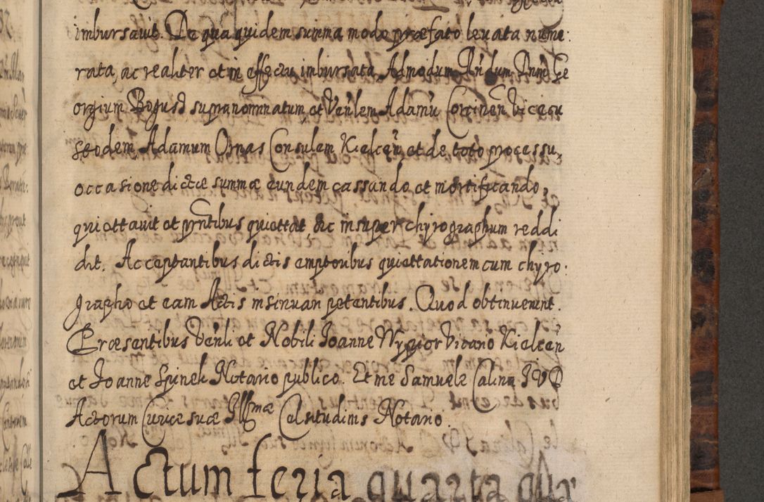 Zdjęcie nr 868 dla obiektu archiwalnego: Acta actorum, causarum spiritualium, civilium, criminalium, obligationum, quietationum, inscpritionum, cessionum, decimarum, testamentorum R. D. Martini Szyszkowski, episcopi Cracoviensis, ducis Severiensis in annis 1624 - 1626. Tomus tertius.