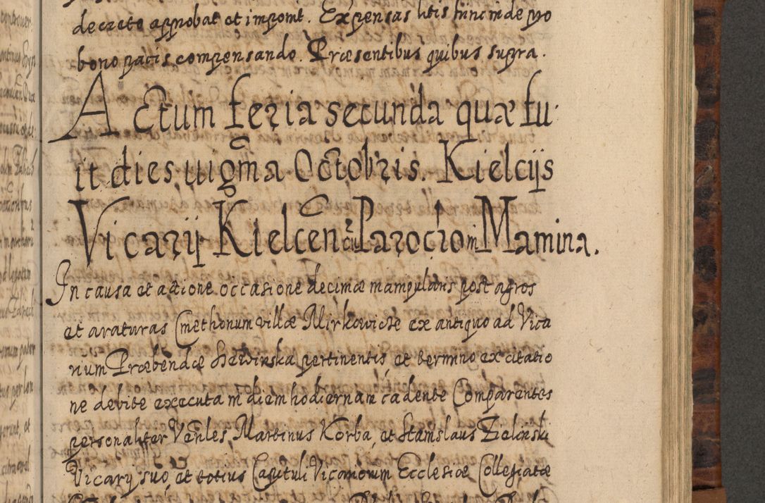 Zdjęcie nr 862 dla obiektu archiwalnego: Acta actorum, causarum spiritualium, civilium, criminalium, obligationum, quietationum, inscpritionum, cessionum, decimarum, testamentorum R. D. Martini Szyszkowski, episcopi Cracoviensis, ducis Severiensis in annis 1624 - 1626. Tomus tertius.