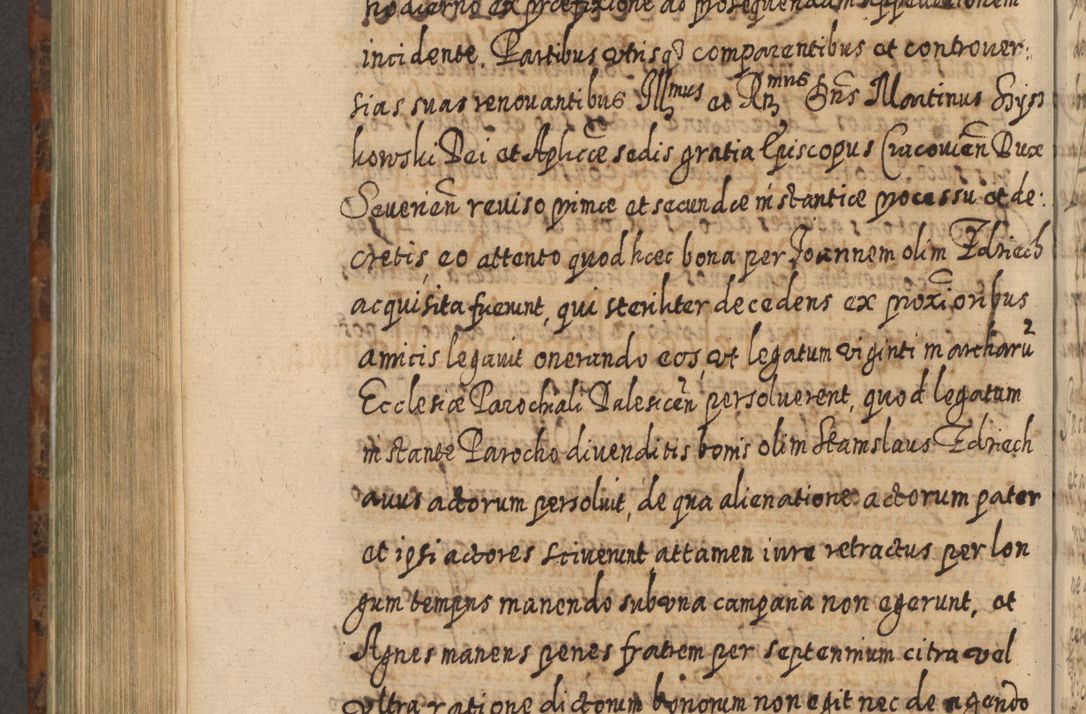 Zdjęcie nr 861 dla obiektu archiwalnego: Acta actorum, causarum spiritualium, civilium, criminalium, obligationum, quietationum, inscpritionum, cessionum, decimarum, testamentorum R. D. Martini Szyszkowski, episcopi Cracoviensis, ducis Severiensis in annis 1624 - 1626. Tomus tertius.