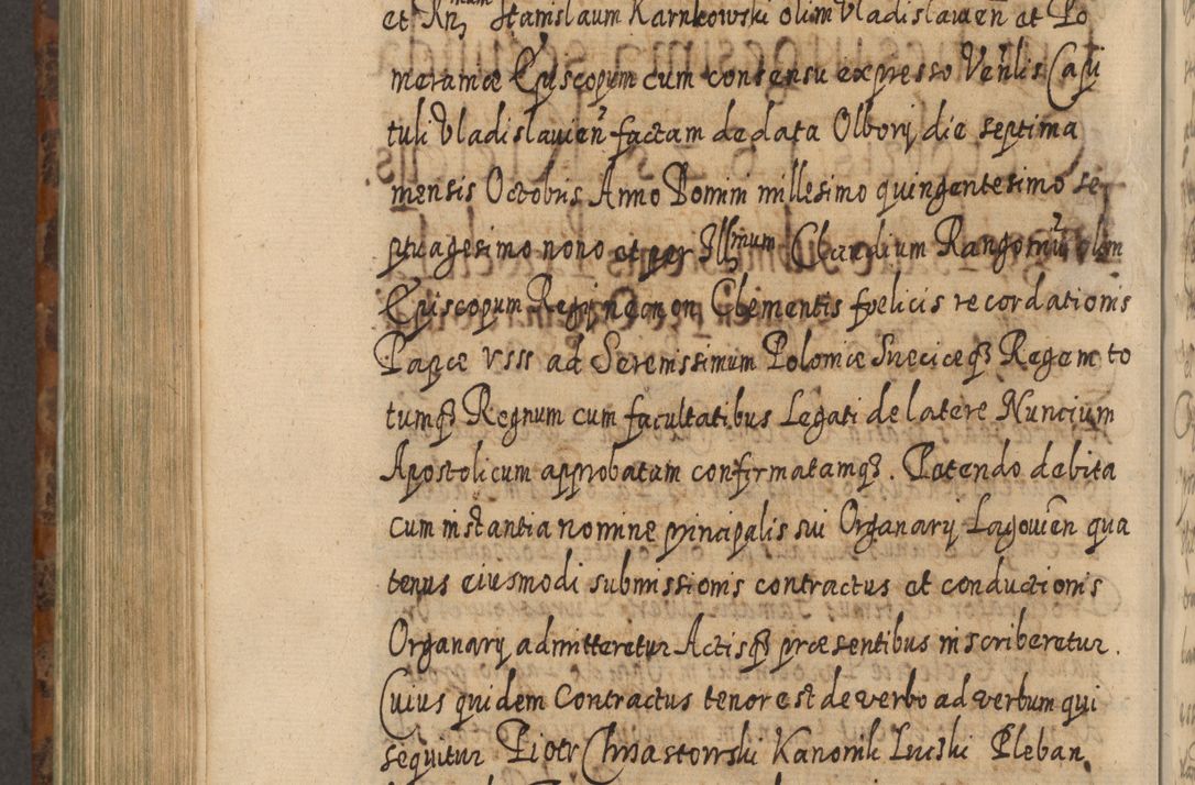 Zdjęcie nr 865 dla obiektu archiwalnego: Acta actorum, causarum spiritualium, civilium, criminalium, obligationum, quietationum, inscpritionum, cessionum, decimarum, testamentorum R. D. Martini Szyszkowski, episcopi Cracoviensis, ducis Severiensis in annis 1624 - 1626. Tomus tertius.