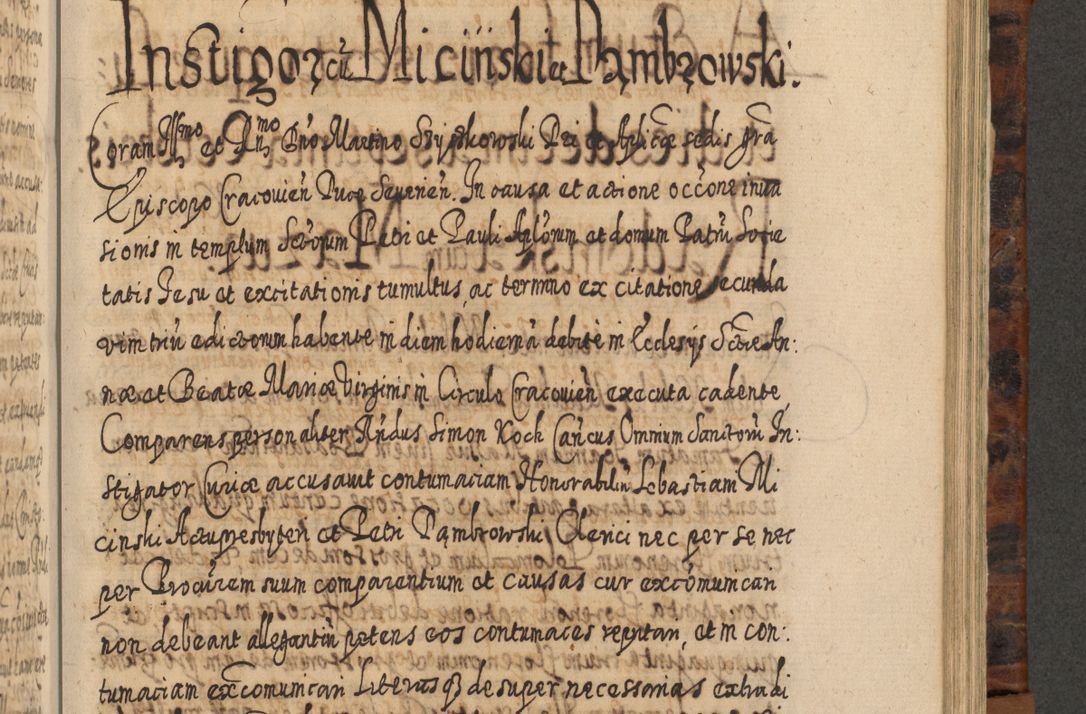 Zdjęcie nr 856 dla obiektu archiwalnego: Acta actorum, causarum spiritualium, civilium, criminalium, obligationum, quietationum, inscpritionum, cessionum, decimarum, testamentorum R. D. Martini Szyszkowski, episcopi Cracoviensis, ducis Severiensis in annis 1624 - 1626. Tomus tertius.