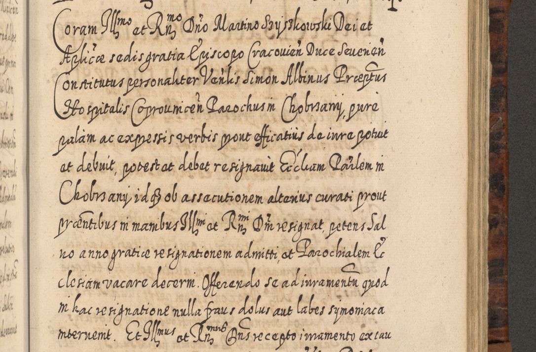 Zdjęcie nr 838 dla obiektu archiwalnego: Acta actorum, causarum spiritualium, civilium, criminalium, obligationum, quietationum, inscpritionum, cessionum, decimarum, testamentorum R. D. Martini Szyszkowski, episcopi Cracoviensis, ducis Severiensis in annis 1624 - 1626. Tomus tertius.
