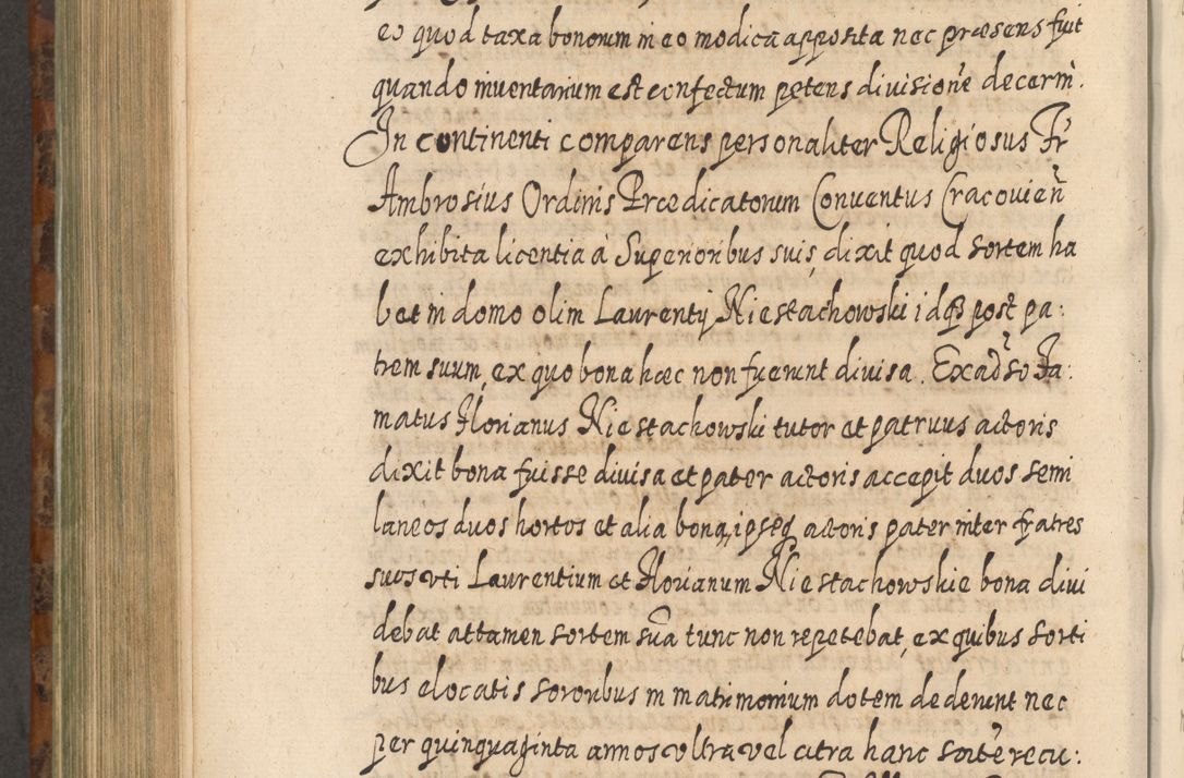 Zdjęcie nr 825 dla obiektu archiwalnego: Acta actorum, causarum spiritualium, civilium, criminalium, obligationum, quietationum, inscpritionum, cessionum, decimarum, testamentorum R. D. Martini Szyszkowski, episcopi Cracoviensis, ducis Severiensis in annis 1624 - 1626. Tomus tertius.