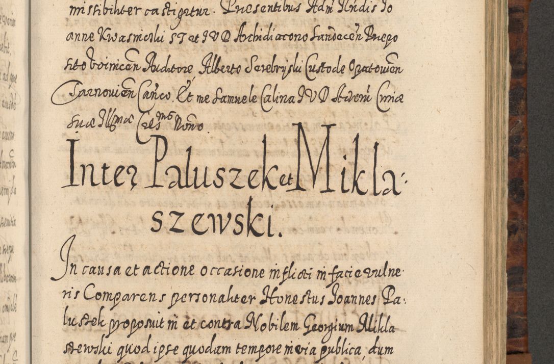 Zdjęcie nr 822 dla obiektu archiwalnego: Acta actorum, causarum spiritualium, civilium, criminalium, obligationum, quietationum, inscpritionum, cessionum, decimarum, testamentorum R. D. Martini Szyszkowski, episcopi Cracoviensis, ducis Severiensis in annis 1624 - 1626. Tomus tertius.