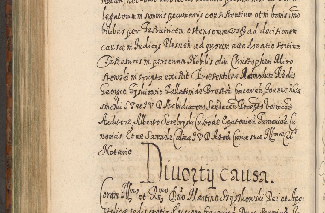 Zdjęcie nr 817 dla obiektu archiwalnego: Acta actorum, causarum spiritualium, civilium, criminalium, obligationum, quietationum, inscpritionum, cessionum, decimarum, testamentorum R. D. Martini Szyszkowski, episcopi Cracoviensis, ducis Severiensis in annis 1624 - 1626. Tomus tertius.