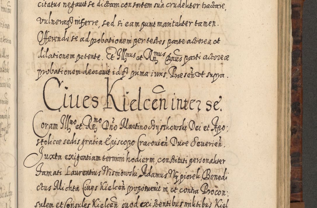 Zdjęcie nr 818 dla obiektu archiwalnego: Acta actorum, causarum spiritualium, civilium, criminalium, obligationum, quietationum, inscpritionum, cessionum, decimarum, testamentorum R. D. Martini Szyszkowski, episcopi Cracoviensis, ducis Severiensis in annis 1624 - 1626. Tomus tertius.