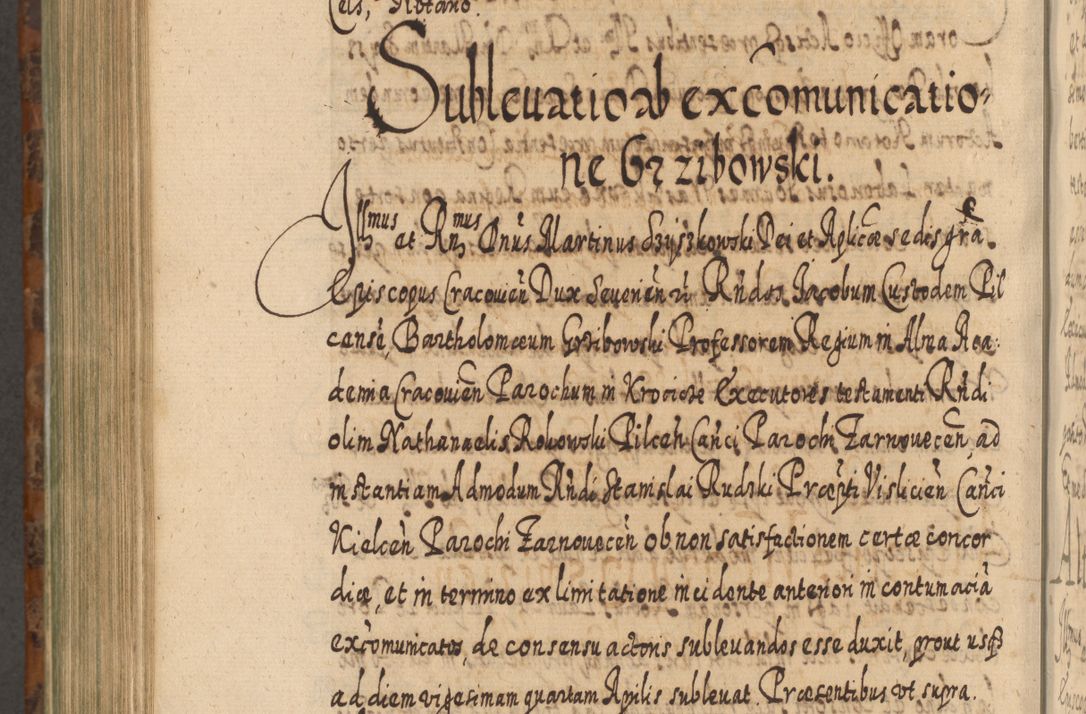 Zdjęcie nr 1009 dla obiektu archiwalnego: Acta actorum, causarum spiritualium, civilium, criminalium, obligationum, quietationum, inscpritionum, cessionum, decimarum, testamentorum R. D. Martini Szyszkowski, episcopi Cracoviensis, ducis Severiensis in annis 1624 - 1626. Tomus tertius.