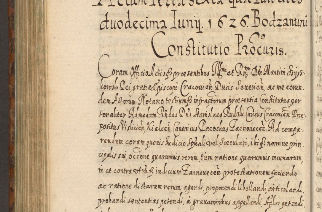 Zdjęcie nr 1205 dla obiektu archiwalnego: Acta actorum, causarum spiritualium, civilium, criminalium, obligationum, quietationum, inscpritionum, cessionum, decimarum, testamentorum R. D. Martini Szyszkowski, episcopi Cracoviensis, ducis Severiensis in annis 1624 - 1626. Tomus tertius.