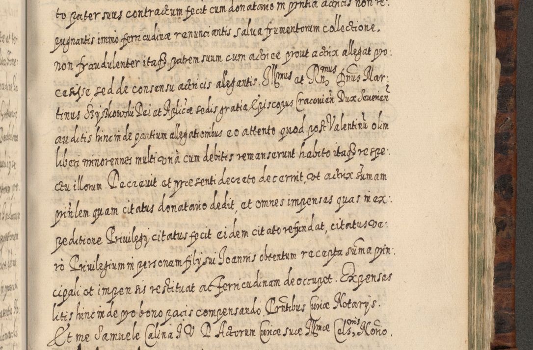 Zdjęcie nr 1194 dla obiektu archiwalnego: Acta actorum, causarum spiritualium, civilium, criminalium, obligationum, quietationum, inscpritionum, cessionum, decimarum, testamentorum R. D. Martini Szyszkowski, episcopi Cracoviensis, ducis Severiensis in annis 1624 - 1626. Tomus tertius.