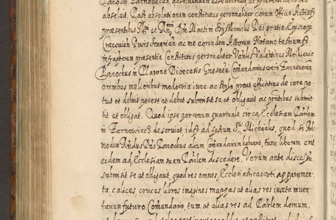 Zdjęcie nr 1195 dla obiektu archiwalnego: Acta actorum, causarum spiritualium, civilium, criminalium, obligationum, quietationum, inscpritionum, cessionum, decimarum, testamentorum R. D. Martini Szyszkowski, episcopi Cracoviensis, ducis Severiensis in annis 1624 - 1626. Tomus tertius.