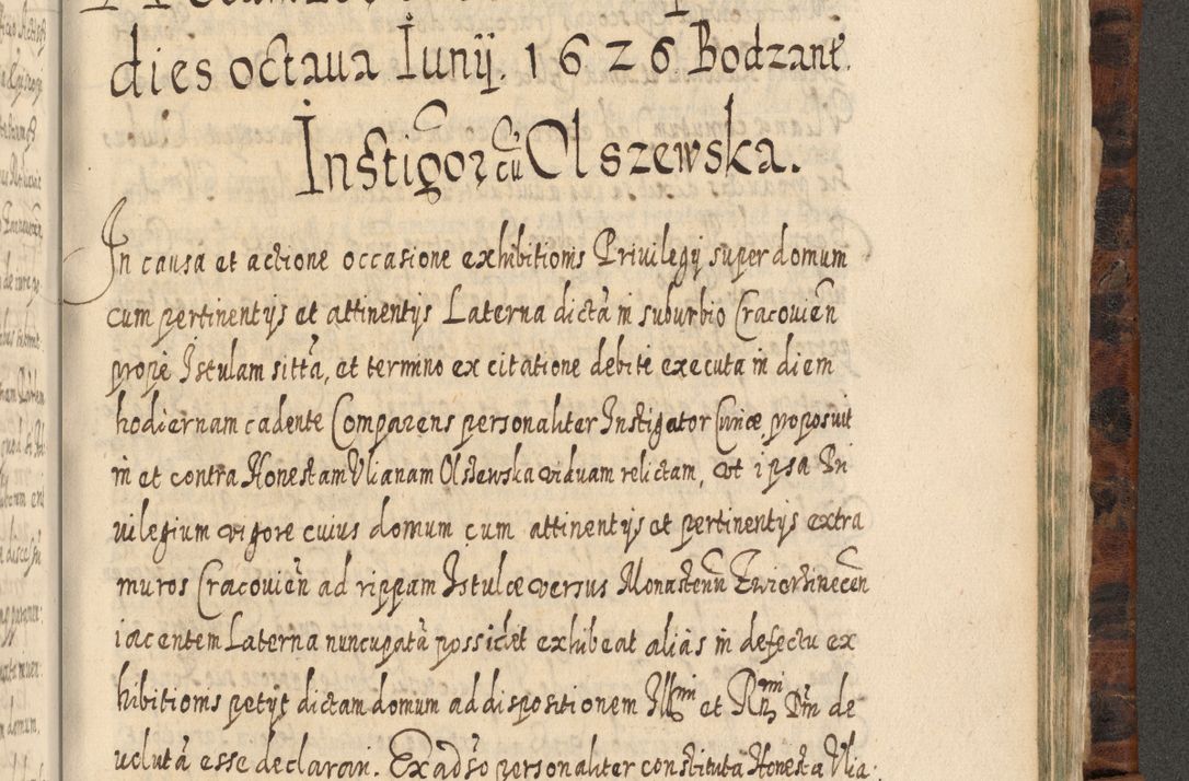Zdjęcie nr 1196 dla obiektu archiwalnego: Acta actorum, causarum spiritualium, civilium, criminalium, obligationum, quietationum, inscpritionum, cessionum, decimarum, testamentorum R. D. Martini Szyszkowski, episcopi Cracoviensis, ducis Severiensis in annis 1624 - 1626. Tomus tertius.