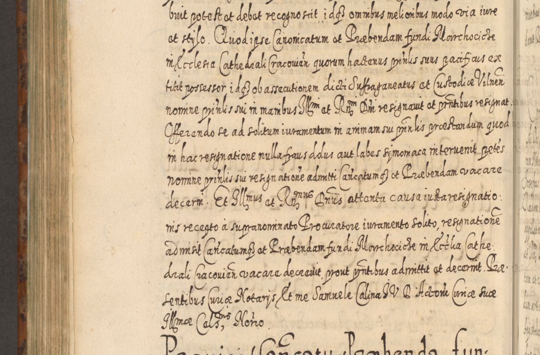 Zdjęcie nr 1191 dla obiektu archiwalnego: Acta actorum, causarum spiritualium, civilium, criminalium, obligationum, quietationum, inscpritionum, cessionum, decimarum, testamentorum R. D. Martini Szyszkowski, episcopi Cracoviensis, ducis Severiensis in annis 1624 - 1626. Tomus tertius.