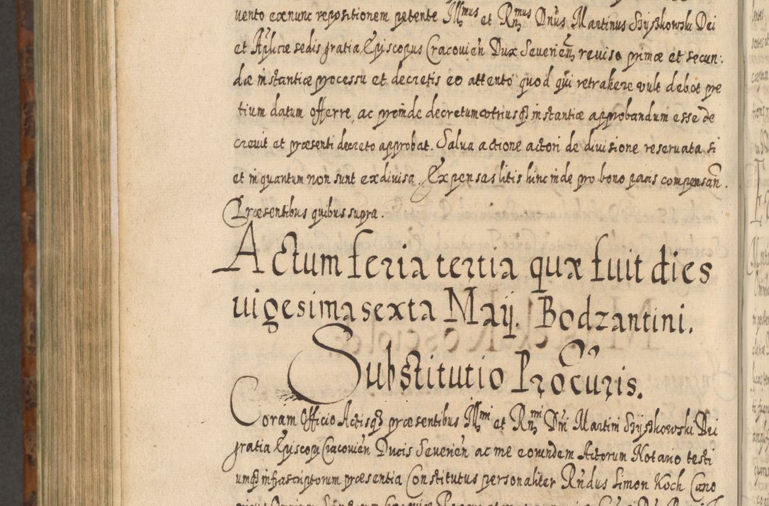Zdjęcie nr 1177 dla obiektu archiwalnego: Acta actorum, causarum spiritualium, civilium, criminalium, obligationum, quietationum, inscpritionum, cessionum, decimarum, testamentorum R. D. Martini Szyszkowski, episcopi Cracoviensis, ducis Severiensis in annis 1624 - 1626. Tomus tertius.