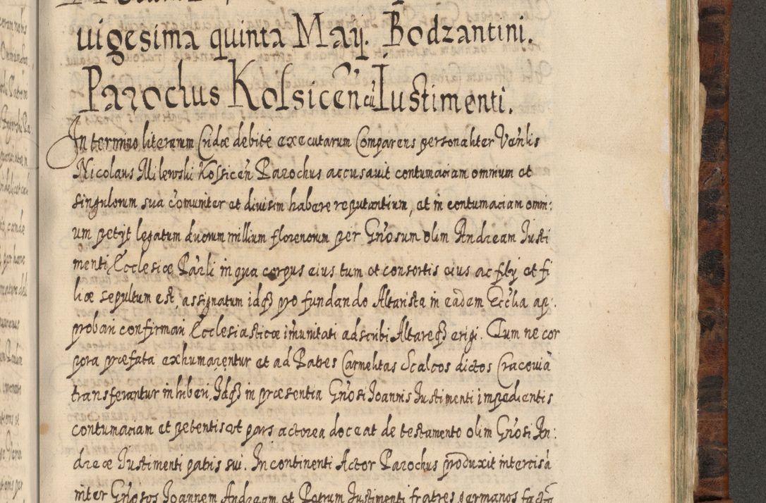 Zdjęcie nr 1174 dla obiektu archiwalnego: Acta actorum, causarum spiritualium, civilium, criminalium, obligationum, quietationum, inscpritionum, cessionum, decimarum, testamentorum R. D. Martini Szyszkowski, episcopi Cracoviensis, ducis Severiensis in annis 1624 - 1626. Tomus tertius.