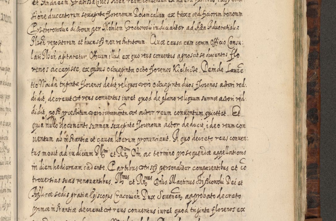 Zdjęcie nr 1170 dla obiektu archiwalnego: Acta actorum, causarum spiritualium, civilium, criminalium, obligationum, quietationum, inscpritionum, cessionum, decimarum, testamentorum R. D. Martini Szyszkowski, episcopi Cracoviensis, ducis Severiensis in annis 1624 - 1626. Tomus tertius.