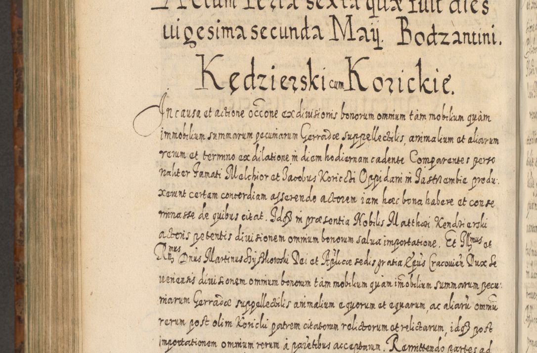 Zdjęcie nr 1169 dla obiektu archiwalnego: Acta actorum, causarum spiritualium, civilium, criminalium, obligationum, quietationum, inscpritionum, cessionum, decimarum, testamentorum R. D. Martini Szyszkowski, episcopi Cracoviensis, ducis Severiensis in annis 1624 - 1626. Tomus tertius.