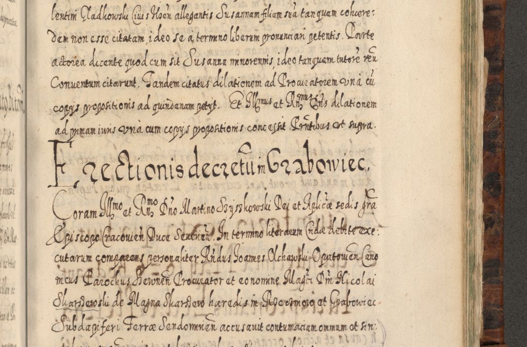 Zdjęcie nr 1160 dla obiektu archiwalnego: Acta actorum, causarum spiritualium, civilium, criminalium, obligationum, quietationum, inscpritionum, cessionum, decimarum, testamentorum R. D. Martini Szyszkowski, episcopi Cracoviensis, ducis Severiensis in annis 1624 - 1626. Tomus tertius.