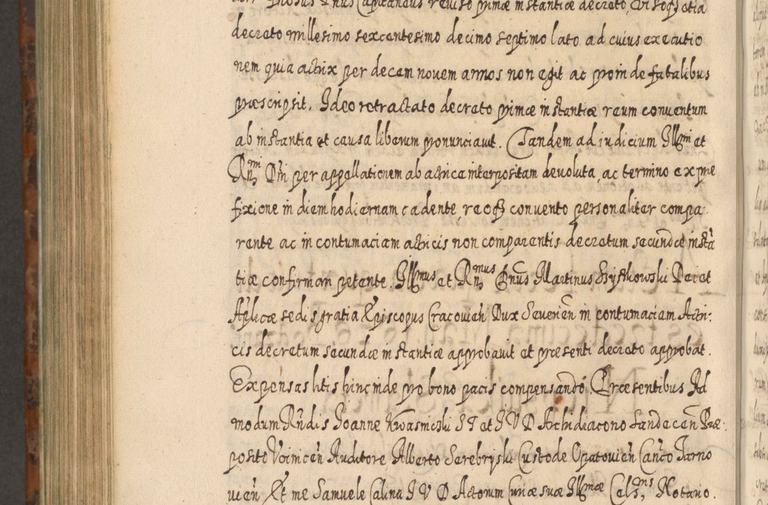 Zdjęcie nr 1151 dla obiektu archiwalnego: Acta actorum, causarum spiritualium, civilium, criminalium, obligationum, quietationum, inscpritionum, cessionum, decimarum, testamentorum R. D. Martini Szyszkowski, episcopi Cracoviensis, ducis Severiensis in annis 1624 - 1626. Tomus tertius.