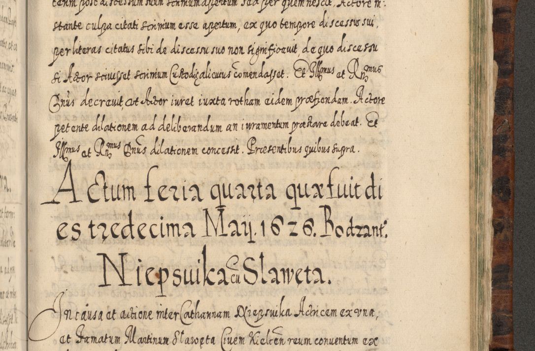Zdjęcie nr 1150 dla obiektu archiwalnego: Acta actorum, causarum spiritualium, civilium, criminalium, obligationum, quietationum, inscpritionum, cessionum, decimarum, testamentorum R. D. Martini Szyszkowski, episcopi Cracoviensis, ducis Severiensis in annis 1624 - 1626. Tomus tertius.
