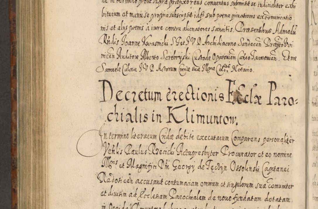 Zdjęcie nr 1147 dla obiektu archiwalnego: Acta actorum, causarum spiritualium, civilium, criminalium, obligationum, quietationum, inscpritionum, cessionum, decimarum, testamentorum R. D. Martini Szyszkowski, episcopi Cracoviensis, ducis Severiensis in annis 1624 - 1626. Tomus tertius.
