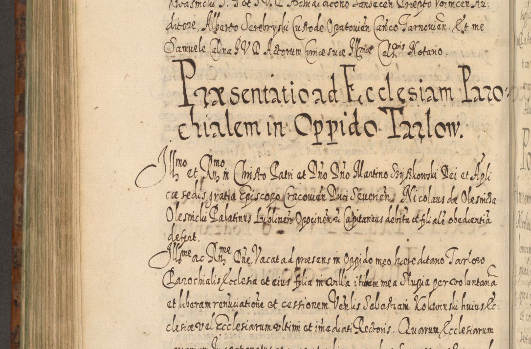 Zdjęcie nr 1143 dla obiektu archiwalnego: Acta actorum, causarum spiritualium, civilium, criminalium, obligationum, quietationum, inscpritionum, cessionum, decimarum, testamentorum R. D. Martini Szyszkowski, episcopi Cracoviensis, ducis Severiensis in annis 1624 - 1626. Tomus tertius.