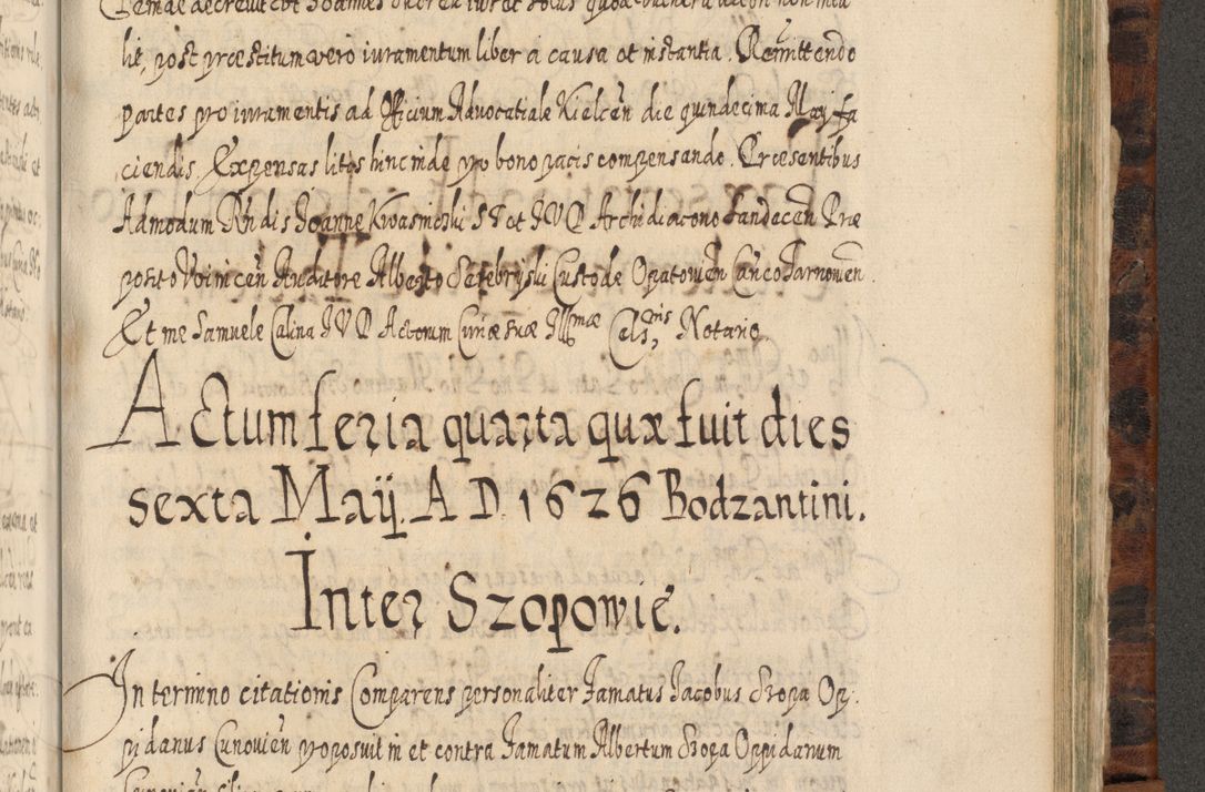 Zdjęcie nr 1142 dla obiektu archiwalnego: Acta actorum, causarum spiritualium, civilium, criminalium, obligationum, quietationum, inscpritionum, cessionum, decimarum, testamentorum R. D. Martini Szyszkowski, episcopi Cracoviensis, ducis Severiensis in annis 1624 - 1626. Tomus tertius.