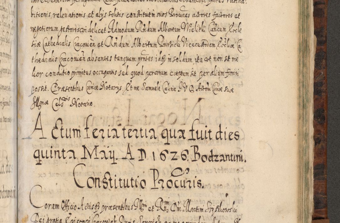 Zdjęcie nr 1140 dla obiektu archiwalnego: Acta actorum, causarum spiritualium, civilium, criminalium, obligationum, quietationum, inscpritionum, cessionum, decimarum, testamentorum R. D. Martini Szyszkowski, episcopi Cracoviensis, ducis Severiensis in annis 1624 - 1626. Tomus tertius.