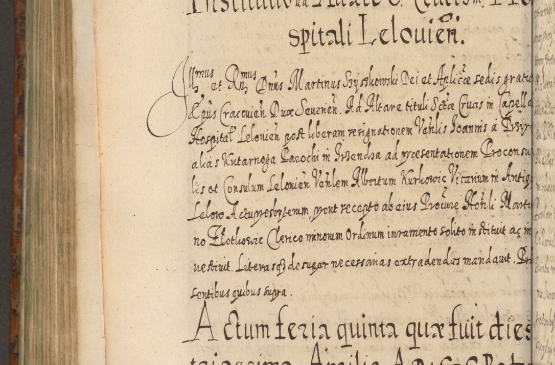 Zdjęcie nr 1135 dla obiektu archiwalnego: Acta actorum, causarum spiritualium, civilium, criminalium, obligationum, quietationum, inscpritionum, cessionum, decimarum, testamentorum R. D. Martini Szyszkowski, episcopi Cracoviensis, ducis Severiensis in annis 1624 - 1626. Tomus tertius.