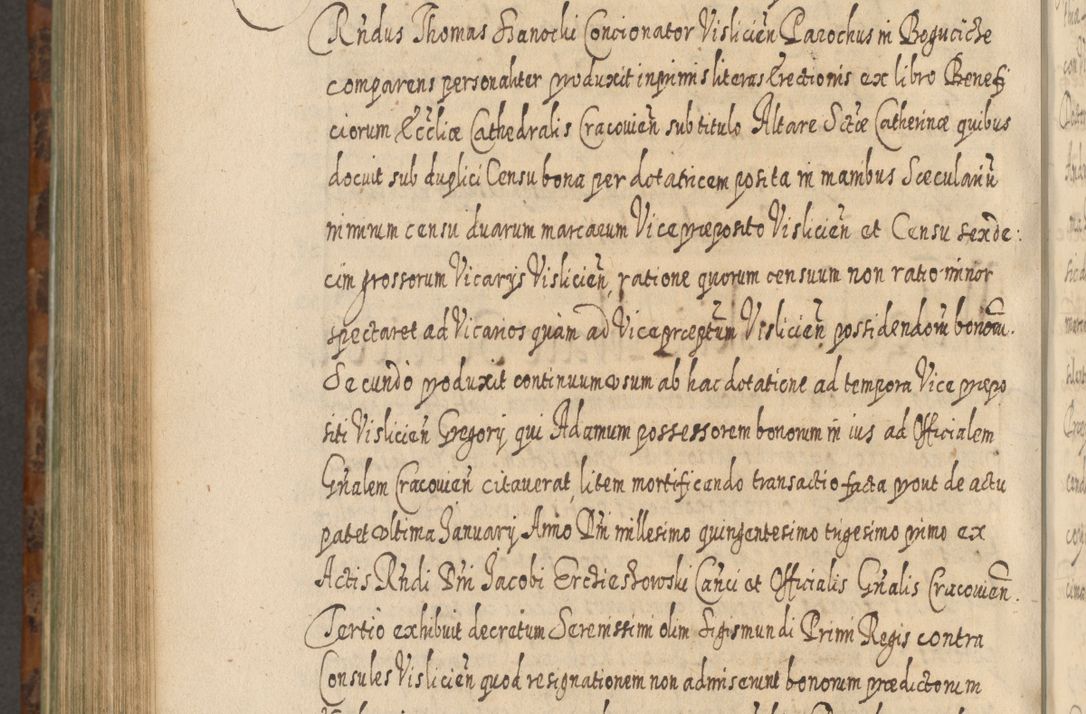 Zdjęcie nr 1129 dla obiektu archiwalnego: Acta actorum, causarum spiritualium, civilium, criminalium, obligationum, quietationum, inscpritionum, cessionum, decimarum, testamentorum R. D. Martini Szyszkowski, episcopi Cracoviensis, ducis Severiensis in annis 1624 - 1626. Tomus tertius.