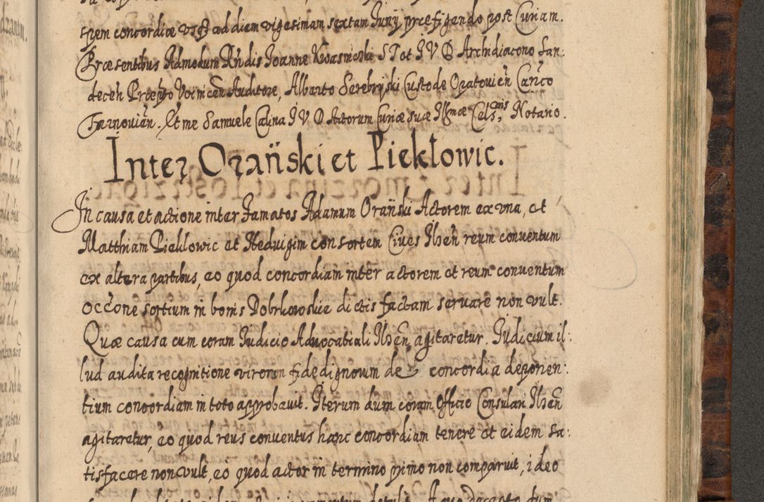 Zdjęcie nr 1124 dla obiektu archiwalnego: Acta actorum, causarum spiritualium, civilium, criminalium, obligationum, quietationum, inscpritionum, cessionum, decimarum, testamentorum R. D. Martini Szyszkowski, episcopi Cracoviensis, ducis Severiensis in annis 1624 - 1626. Tomus tertius.